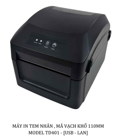 Máy in mã vạch TD-401 (USB + LAN)
