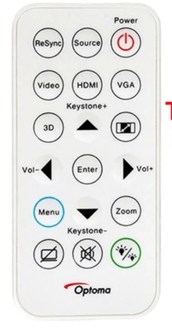 Điều khiển máy chiếu Optoma Dẹt (Bh 03T)