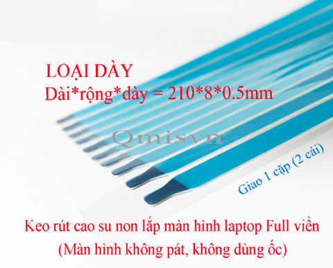 Seal keo cao su non 2 mặt dán màn hình laptop đời mới tràn viền - không tai bắt ốc