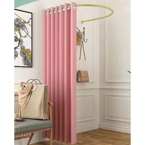 Khung thử đồ chữ C (kèm vít) , rèm thay đồ dành cho shop thời trang ,phun sơn tĩnh điện 85*85|VANAUTHENTIC TL33 thanh lý new 99%
