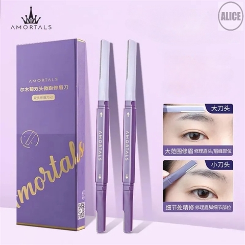 [Amortals] Set 2 Dao Cạo Lông Mày Amortals Chính Hãng Lưỡi Siêu Mỏng, An Toàn Cho Da