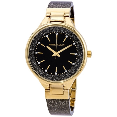 Đồng hồ Anne Klein AK1408 36mm Mỹ - dây ceramic nhũ đen