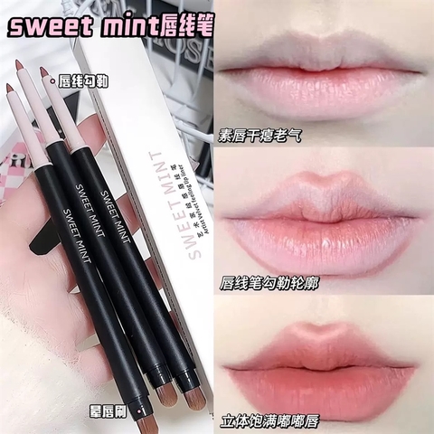 Chì Kẻ Viền Môi Sweet Mint Son Môi Dạng Bút Chì Sắc Tố Cao Kết Cấu Mịn Màng Lâu Trôi Chống Thấm Nước