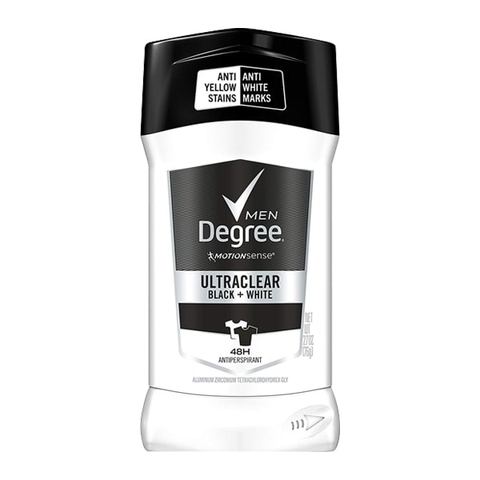 Lăn khử mùi Degree ultraclear black + white 76g