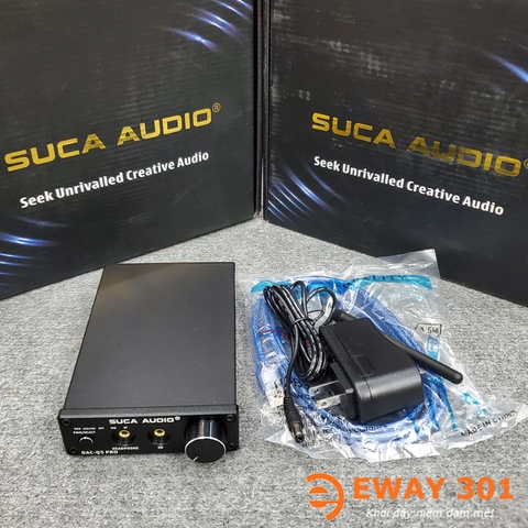 Đầu giải mã âm thanh Suca Audio DAC Q5 Pro Black - Tặng dây quang Audioquest