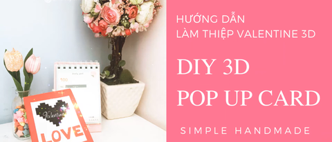 Hướng dẫn xếp thiệp pop up 3D đơn giản | DIY 3D Pop up Love Greeting Card