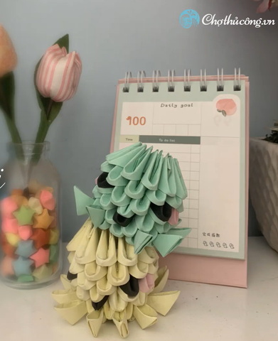 Hướng dẫn xếp bạch tuộc giấy 3D trang trí đơn giản | 3D Origami Tutorial