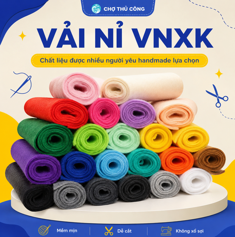 Ứng Dụng Vải Nỉ VNXK Trong Handmade, DIY Và Trang Trí