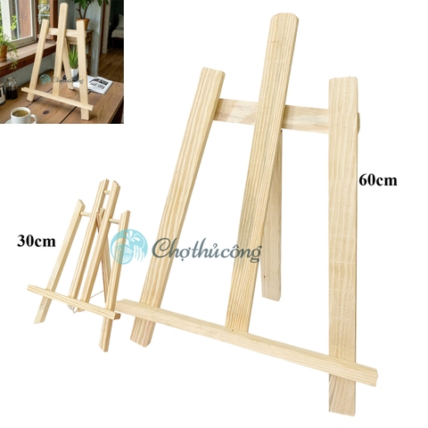 [Combo 5] Kệ giá vẽ tranh gấp gọn để bàn 60cm chuyên nghiệp cho bé, giá đỡ tranh vẽ, kệ giá để tranh bằng gỗ
