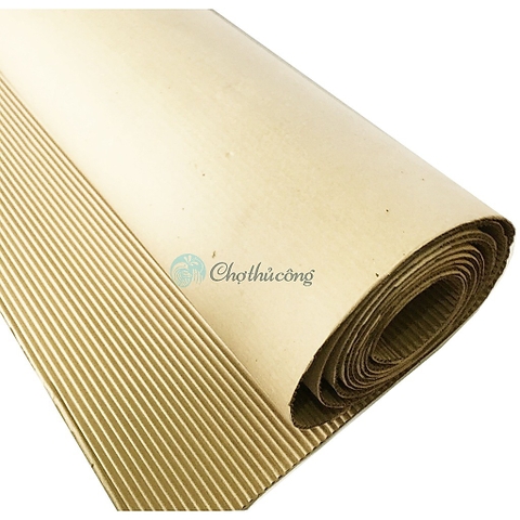 Bìa carton cuộn giấy chèn 2 lớp - Sóng A [D10mxR1m2] đóng gói đa năng chống trầy xước, làm đồ chơi handmade