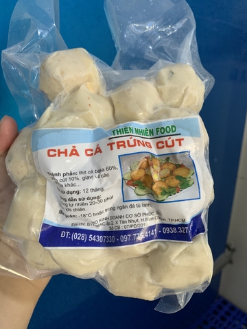 Cá viên trứng cút Thiên Nhiên (500g / Gói)