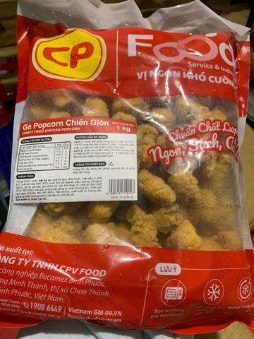 Gà popcorn CP (1kg / Gói)
