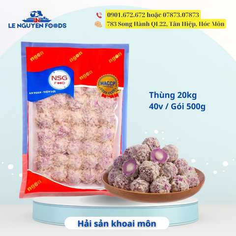 Hải sản khoai môn sốt Mayo Ô Ngon (40v / 500g / Gói)