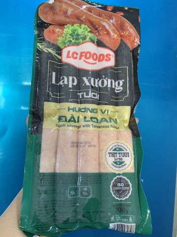 Lạp xưởng nướng đá LC (10 que / 700g / Gói)