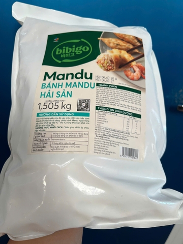Mandu hải sản CJ Bibigo (42v / 1.505kg / Gói)