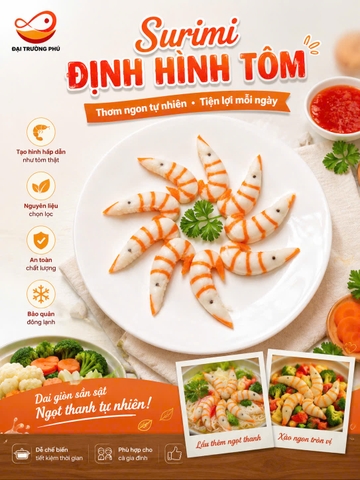 Hình tôm surimi Phú Mark (450g / Gói)