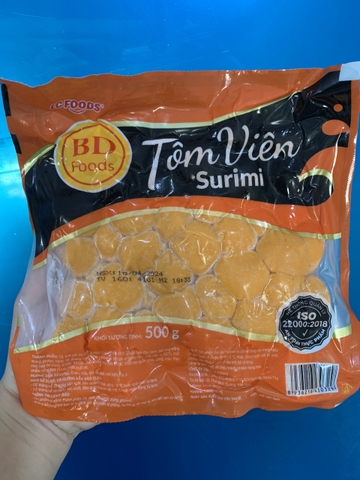 Tôm viên BD LC (80v / 500g / Gói)
