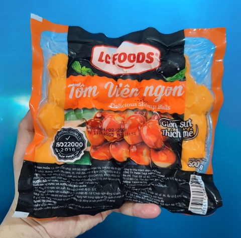 Tôm viên ngon LC (55v / 500g / Gói)