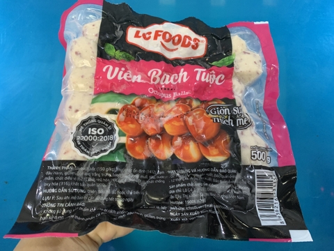 Viên bạch tuộc LC (40v / 500g / Gói)