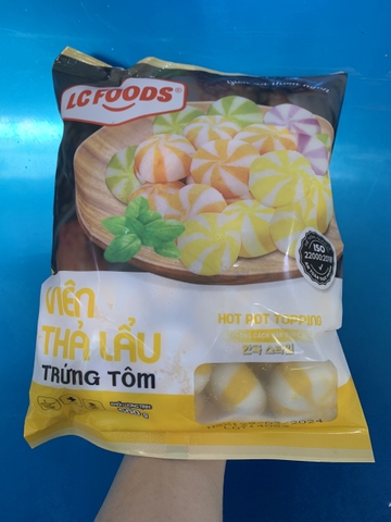 Viên thả lẩu trứng tôm LC (500g / Gói)