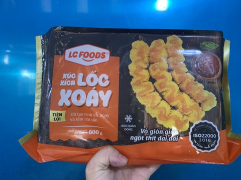 Xúc xích lốc xoáy LC (10 cái / 600g / Gói)
