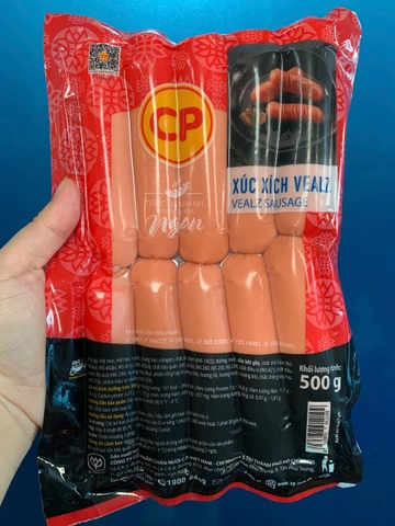 Xúc xích Vealz (10 cái / 500g / Gói)