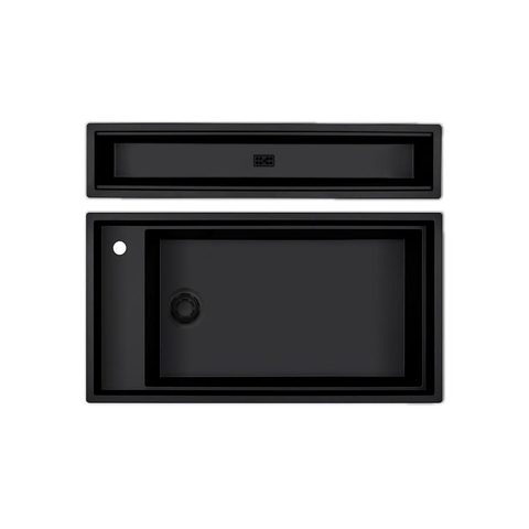 Chậu rửa chén đá granite 1 hố kích thước 86cm Malloca MYSTK86SK86L