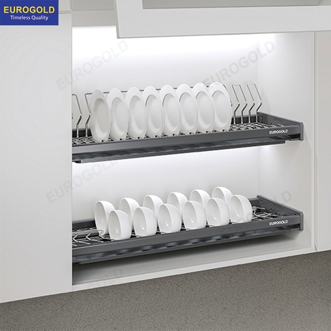 Giá bát cố định nan Oval Eurogold EPO8390VX - tủ 90cm