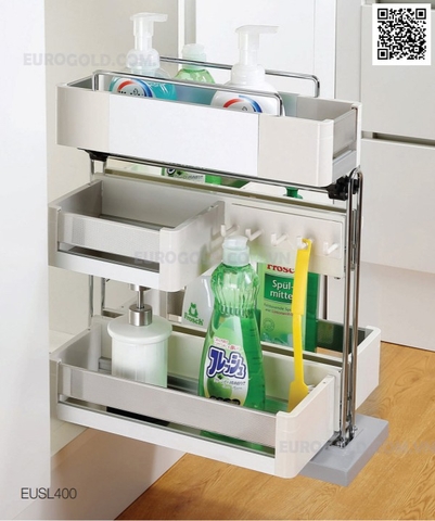 Giá đựng chai lọ tẩy rửa Eurogold ETR400 - tủ 40cm