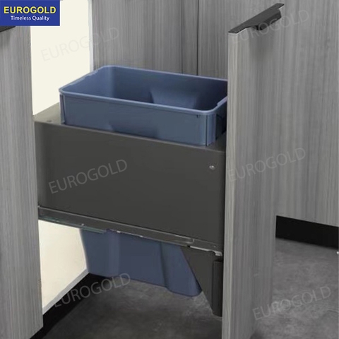 Thùng rác âm tủ giảm chấn cao cấp Eurogold ERA400 - tủ 40cm