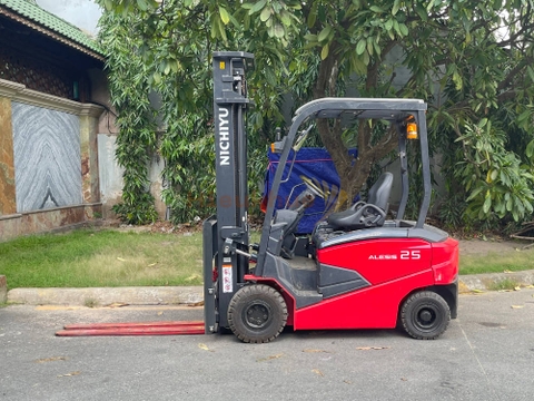 Xe nâng điện ngồi lái NICHIYU FB25PN-80B-400SF năm 2021, nâng cao 4m