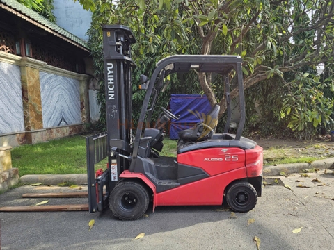 Xe nâng điện ngồi lái NICHIYU FB25PW-80-400WBSF năm 2021, nâng cao 4m