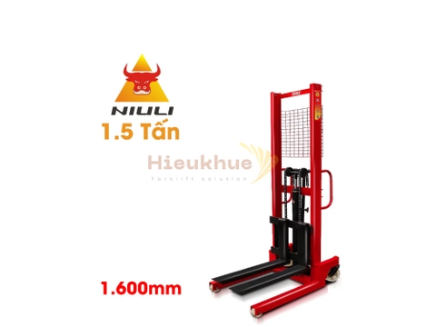 Xe nâng tay cao 1.5 tấn nâng cao 1.6 m NIULI CTYE15/16
