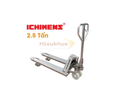 Xe nâng tay thấp Inox 2.5 tấn ICHIMENS XT540-1150 INOX