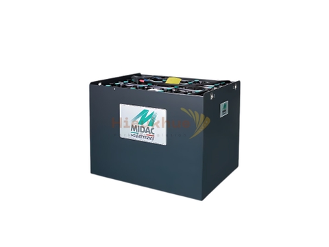 Bình điện xe nâng MIDAC 48V-300Ah Model 4MBS75/ 4PZB300 Châu Âu
