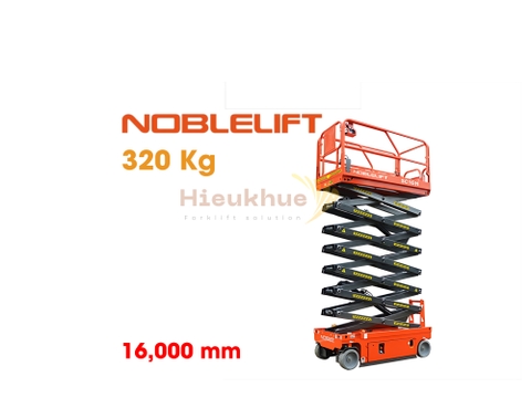 Xe thang nâng người 320 kg lên cao 16 mét NOBLELIFT Model SC16H