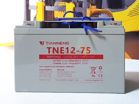 Bình điện xả sâu 12V - 75Ah THIÊN NĂNG (TIANNENG) TNE12-75