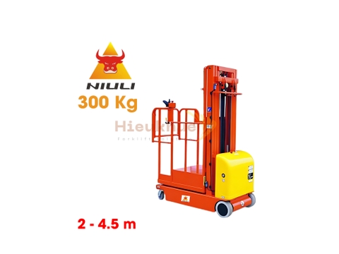 Xe thang nâng người mini 300 kg lên cao từ 2 - 4.5 mét NIULI Model GOPZ