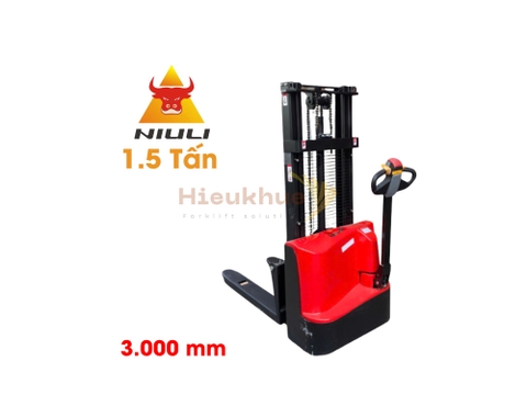 Xe nâng stacker 1.5 tấn nâng cao 3 m NIULI CTQB1530