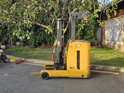 Xe nâng điện đứng lái KOMATSU FB15RL-15 năm 2021, nâng cao 4.5m