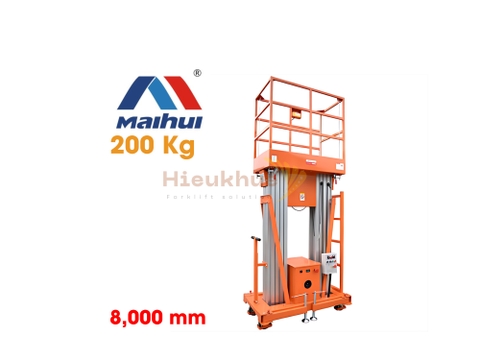 Xe thang nâng người mini 200 kg lên cao 8 mét MAIHUI Model GTWY8-200