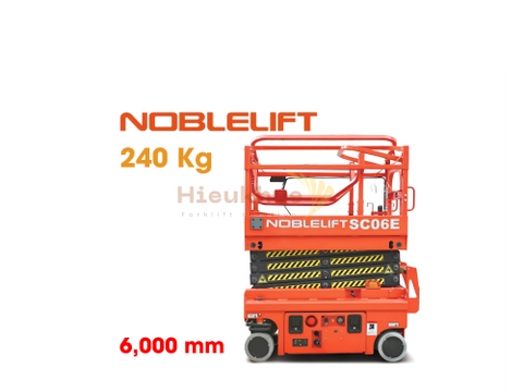 Xe thang nâng người mini 240 kg lên cao 6 mét NOBLELIFT Model SC06E