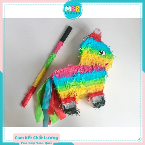 Pinata đập kẹo NGỰA CẦU VỒNG