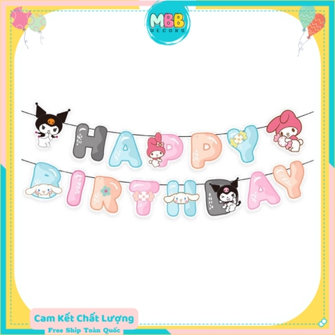 Phụ Kiện Hoạt Hình Kuromi Sanrio Cinnamoroll My Melody Trang Trí Sinh Nhật