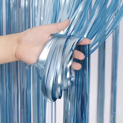 rèm kim tuyến  xanh dương nhạt