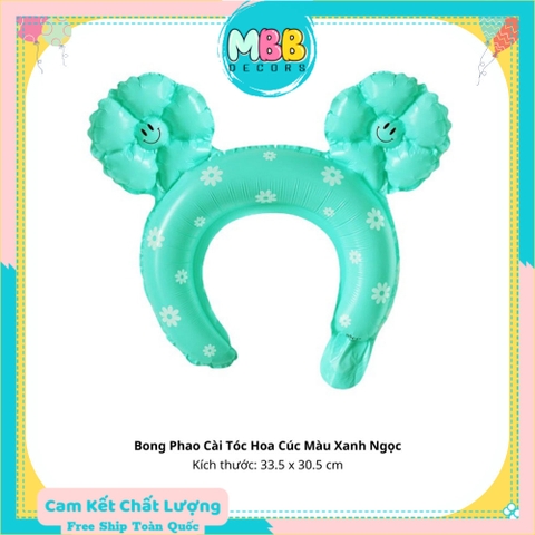 [TẶNG ỔNG THỔI] Bong Bóng Tay Cầm Hoa Cúc Mặt Cười, Bong Bóng Phao Cài Tóc Hoa Cúc Trang Trí Chụp Ảnh Sinh Nhật