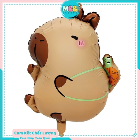 Bóng bay lá nhôm Baby Three, Kapybara, Labubu trang trí sinh nhật