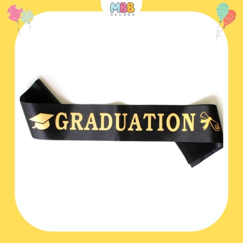 Tổng Hợp Phụ Kiện Lễ Tốt Nghiệp Sash Băng Rôn Vải Đeo Chéo, Dây Chữ Congratulations, Hộp Quà Tốt Nghiệp, Sticker Dán Bóng Nhân Dịp Lễ Tốt Nghiệp/ I Graduated/ / Graduation