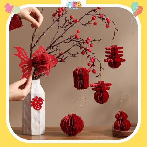 Phụ Kiện Trang Trí Tết 2026 Nhiều Chủ Đề Lân Sư Rồng, Tết Cổ Truyền, Làm Background Chụp Ảnh