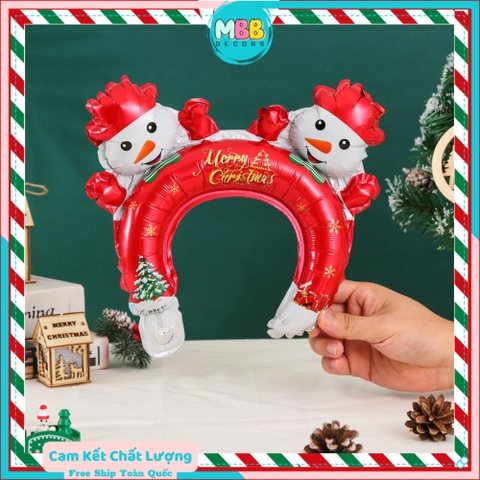 [NOEL 2024] Bong Bóng Tay Cầm NOEL, Phao Cài Tóc Cho Bé Phụ Kiện Đồ Trang Trí Tiệc Noel Giáng Sinh MBBDecor